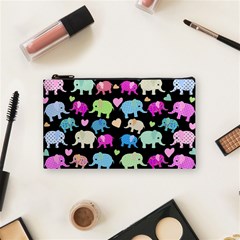 Cute Elephants  Cosmetic Bag (small)  by Valentinaart