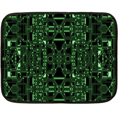 An Overly Large Geometric Representation Of A Circuit Board Fleece Blanket (mini) by Simbadda