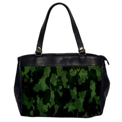 Camouflage Green Army Texture Office Handbags by Simbadda