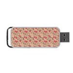 Vintage flower pattern  Portable USB Flash (Two Sides) Front