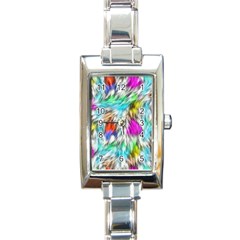 Fur Fabric Rectangle Italian Charm Watch by Simbadda