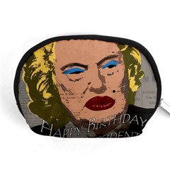 Happy Birthday Mr  President  Accessory Pouches (medium)  by Valentinaart