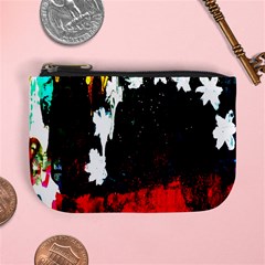 Grunge Abstract In Dark Mini Coin Purses by Simbadda