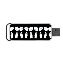 Cute Ghost Pattern Portable Usb Flash (two Sides) by Simbadda