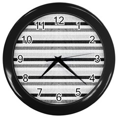 Lines Wall Clocks (black) by Valentinaart