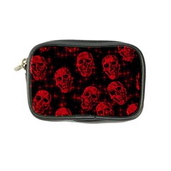 Sparkling Glitter Skulls Red Coin Purse by ImpressiveMoments