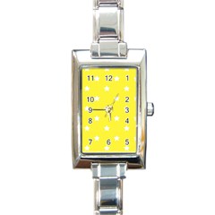 Stars Pattern Rectangle Italian Charm Watch by Valentinaart