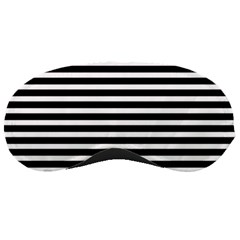 Horizontal Stripes Black Sleeping Masks by Mariart