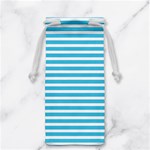 Horizontal Stripes Blue Jewelry Bag Back