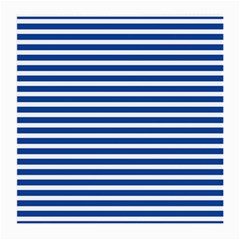 Horizontal Stripes Dark Blue Medium Glasses Cloth (2-side) by Mariart