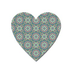 Decorative Ornamental Geometric Pattern Heart Magnet by TastefulDesigns