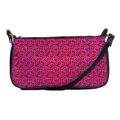 Red White And Blue Leopard Print  Shoulder Clutch Bags by PhotoNOLA