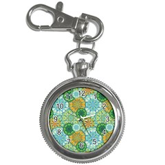 Forest Spirits  Green Mandalas  Key Chain Watch by bunart