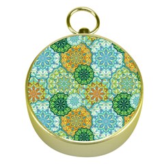 Forest Spirits  Green Mandalas  Gold Compass by bunart