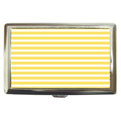 Horizontal Stripes Yellow Cigarette Money Cases by Mariart