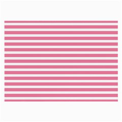 Horizontal Stripes Light Pink Large Glasses Cloth by Mariart