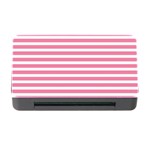 Horizontal Stripes Light Pink Memory Card Reader with CF Front