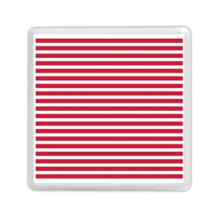 Horizontal Stripes Red Memory Card Reader (square)  by Mariart