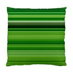 Horizontal Stripes Line Green Standard Cushion Case (Two Sides) Front