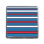 Martini Style Racing Tape Blue Red White Memory Card Reader (Square) Front