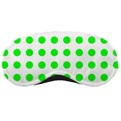 Polka Dot Green Sleeping Masks by Mariart