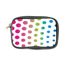 Polka Dot Pink Green Blue Coin Purse by Mariart