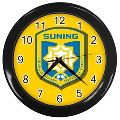 Jiangsu Suning F C  Wall Clocks (black) by Valentinaart