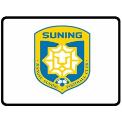 Jiangsu Suning F C  Double Sided Fleece Blanket (large)  by Valentinaart