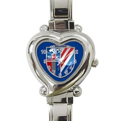 Shanghai Greenland Shenhua F C  Heart Italian Charm Watch by Valentinaart