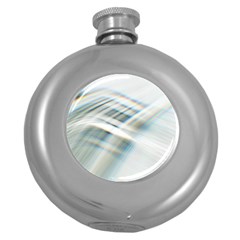 Business Background Abstract Round Hip Flask (5 Oz) by Simbadda