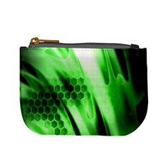 Abstract Background Green Mini Coin Purses by Simbadda