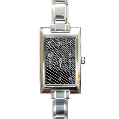 Abstract Architecture Pattern Rectangle Italian Charm Watch by Simbadda