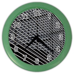 Abstract Architecture Pattern Color Wall Clocks by Simbadda