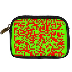 Colorful Qr Code Digital Computer Graphic Digital Camera Cases by Simbadda