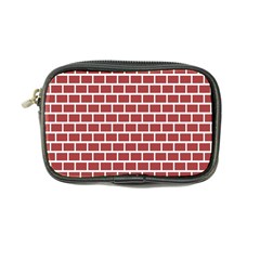 Brick Line Red White Coin Purse by Mariart