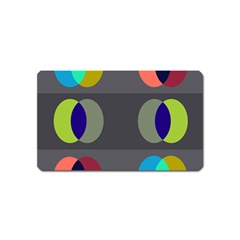 Circles Line Color Rainbow Green Orange Red Blue Magnet (name Card) by Mariart