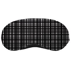 Crosshatch Target Line Black Sleeping Masks by Mariart