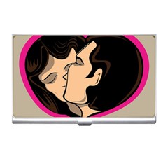 Don t Kiss With A Bloody Nose Face Man Girl Love Business Card Holders by Mariart