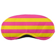 Horizontal Pink Yellow Line Sleeping Masks by Mariart