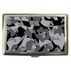 Urban Initial Camouflage Grey Black Cigarette Money Cases by Mariart