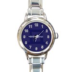 Zodiac Gemini Round Italian Charm Watch Front