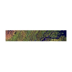 Lena River Delta A Photo Of A Colorful River Delta Taken From A Satellite Flano Scarf (mini) by Simbadda