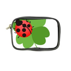 Insect Flower Floral Animals Green Red Coin Purse by Mariart