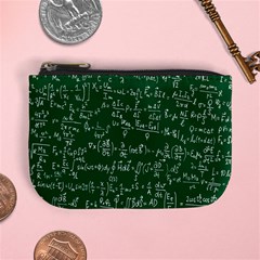 Formula Number Green Board Mini Coin Purses by Mariart