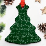 Formula Number Green Board Christmas Tree Ornament (Two Sides) Front