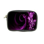 Purple Flower Floral Coin Purse Front