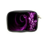 Purple Flower Floral Coin Purse Back