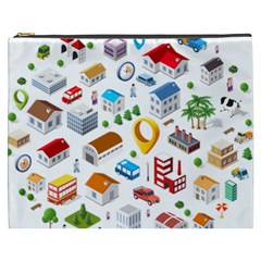 Urban Pattern  Cosmetic Bag (xxxl)  by Alexprintshop