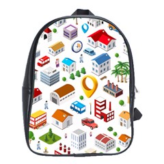 Urban Pattern  School Bags (xl)  by Alexprintshop