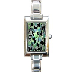 Wallpaper Background With Lighted Pattern Rectangle Italian Charm Watch by Nexatart